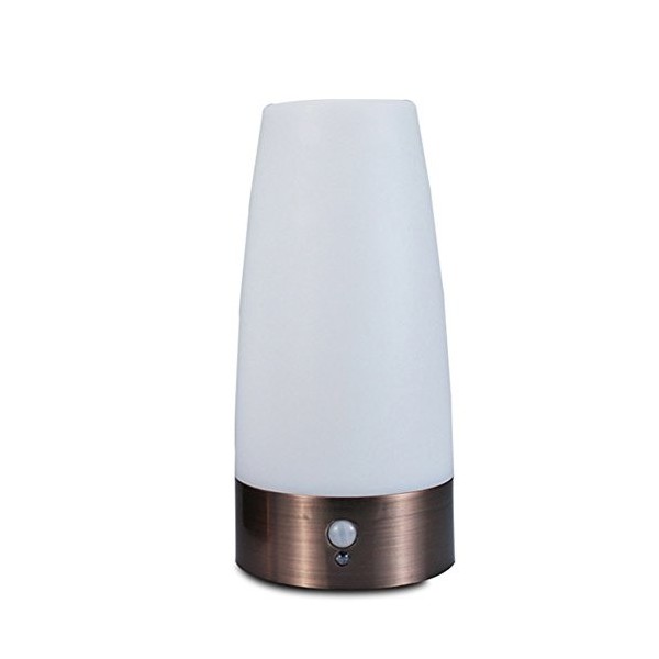 Teekit Lampe de table à DEL avec détecteur de mouvement PIR Lampe de table à détecteur de mouvement à piles