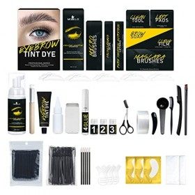 Kit Rehaussement de Cils et Sourcils 2 en 1, Lash Lift Kit Brow Lift Kit Sourcil pour Maison Salon, Eyelash&Brow Lamination K