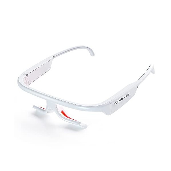 TOUCHBeauty Lunettes de Luminothérapie,2 en 1 Thérapie par la Lumière Verte et Rouge, pour un Meilleur Sommeil, un Regain Dé