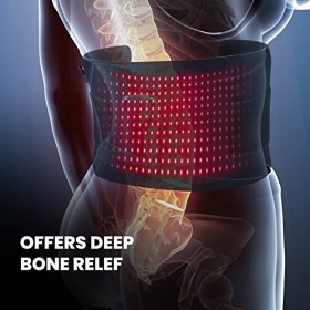 I-THERA-U Lampe Infrarouge Chauffante Ceinture - 360pcs Red Light Therapy pour le Corps 3-En-1 Chips 660nm&850nm, Lampe Lumin