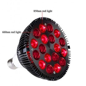 Justpe Lampe de Thérapie par La Lumière Rouge Mise à Niveau Du Dispositif de Thérapie par Lumière Infrarouge 54W 18 LED 660Nm