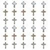 30pcs Croix Nail Art Charms en Métal Accessoires dart dongle Accessoires dart dongle Art dongle 3D Bijoux Ongles Nail Ar