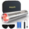 Anyork Appareil à lumière rouge, lampe de poche infrarouge LED 660 nm et 850 nm Argent 1 