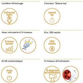 Beurer Lampe à Infrarouge IL 35 - Lumière et Chaleur pour votre Bien-Être- Lampe Chauffante Bienfaisante en Cas de Rhumes et 