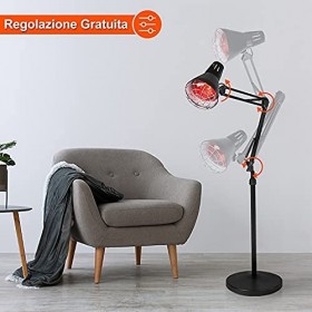 Lampe Infrarouge, Lampe Chauffante Infrarouge Thérapie par Infrarouge Soulagement Rapide de la Douleur Musculaire, pour lhôp