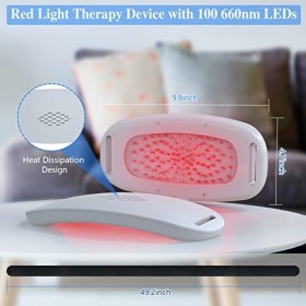 Panneau thérapie par lumière rouge, dispositif soulagement douleur par lumière rouge Thérapie par lumière infrarouge avec 100
