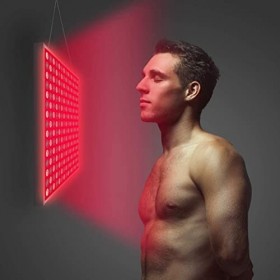 Panneau de Thérapie par la Lumière LED Rouge Anti-âge 45W Double Source de Lumière 225 LED Profonde 660 Nm et Proche Infrarou