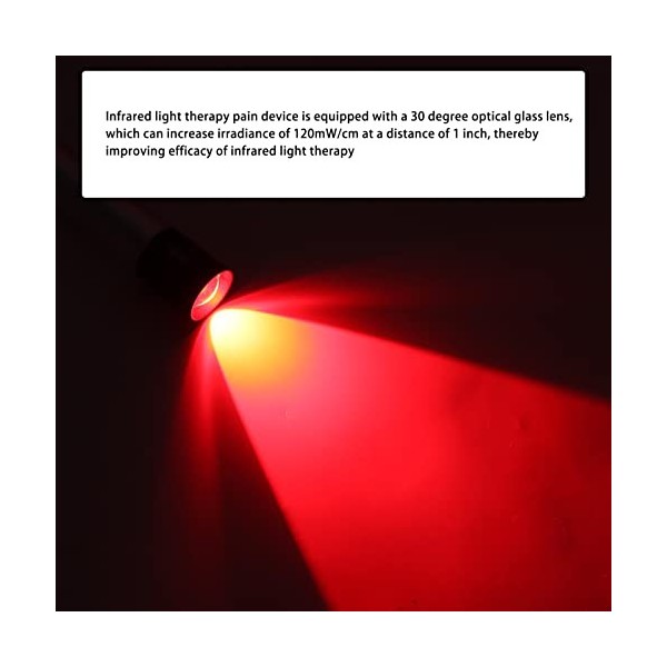 Lampe de Thérapie Infrarouge Portable Appareil de Thérapie par la Lumière Infrarouge Proche pour le Soulagement de la Douleur
