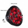Lampe de thérapie par lumière Rouge de 54W LED, Ampoules de thérapie Infrarouge pour Le Massage, Les Soins de la Peau, Le sou