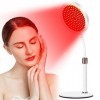 Lumière Rouge Thérapie, 660nm Red-Light-Therapy avec Minuterie, 140LEDs Lumière Rouge pour la Beauté de la Peau