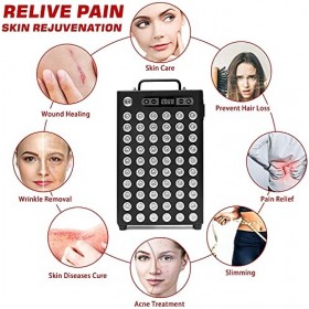 Appareil de thérapie à lumière rouge,660 & 850 nm,Éclairage LED Near infrarouge,Clinical Grade, soulagement des muscles et de