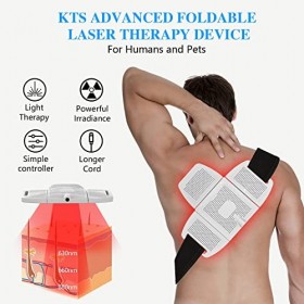 KTS Plaque de Luminothérapie par Lumière Rouge à Haute Fréquence Utilisée pour Soulager la Douleur Lampe Infrarouge Chauffant