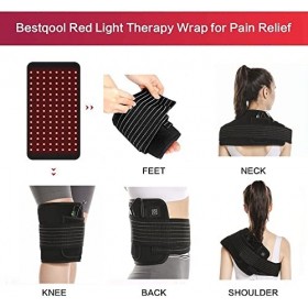 Ceinture thérapeutique à la lumière rouge et infrarouge pour soulager la douleur, coussin de thérapie en profondeur pour le d