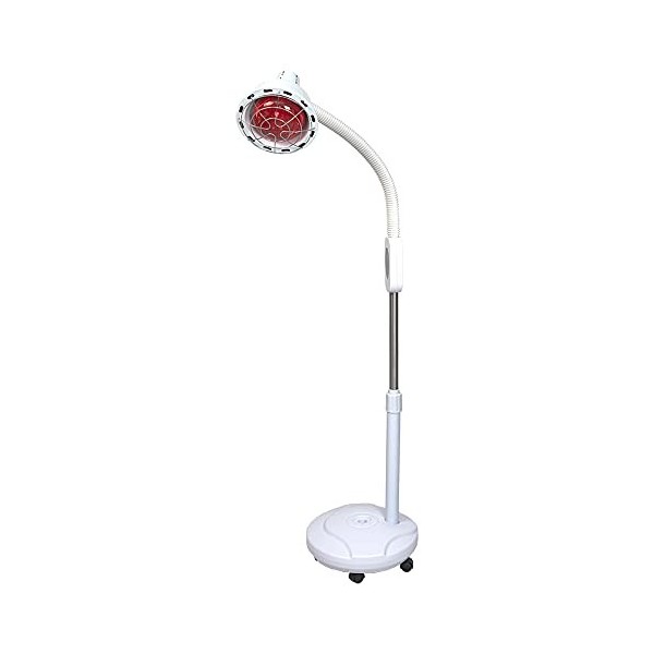 Sanqiao Lampe de thérapie infrarouge à lumière rouge avec minuterie, température et hauteur réglables pour salon de beauté et