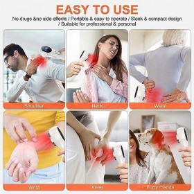 Dispositif de Lumière Rouge, Appareil de Lumière Infrarouge Portatif pour Dos Soulagement de la Douleur Lampe à Lumière Rouge