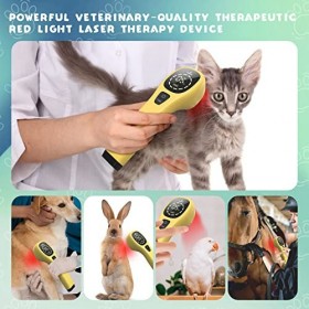 PUPCA Appareil de thérapie par lumière Rouge pour Animaux domestiques, Appareil de thérapie par Laser Froid pour Les douleurs