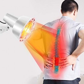 Lampe infrarouge, Lampe chauffante à lumière rouge Lampe de thérapie thermique infrarouge Pour traiter les rhumes et les tens