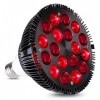 CaCaCook Rotlicht-Therapielampe, Rotlichtlampe, 54W rote LED-Lichttherapielampe, Rote Nahinfrarot-LED-Lampen mit 660 nm und 8