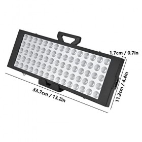 15W 75LED Lumière de Thérapie par la Lumière Rouge Panneau de Dispositif de Thérapie par la Lumière Rouge Profond 660nm et Pr