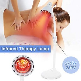 Ejoyous Lampe Chauffante Infrarouge, Lampe de Thérapie Infrarouge Réglable Lumière Infrarouge de Thermothérapie pour Soins de