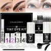 Kit Rehaussement de Cils et Sourcils 2 en 1, Lash Lift Kit Brow Lift Kit Sourcil pour Maison Salon, Eyelash&Brow Lamination K