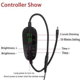 YUXINCAI Chapeau De Luminothérapie Lampe Infrarouge, Lumière Rouge 460nm Et 850nm Thérapie par La Lumière Infrarouge Proche p