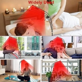 Lumière Infrarouge LED, Lumière Infrarouge avec Minuterie 100-240 V 660 Nm pour les Douleurs Musculaires Prise UE 