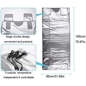 Couverture Thermique Amincissante pour Sauna à Infrarouge lointain, 3 Zones, Perte de Poids, ETB020
