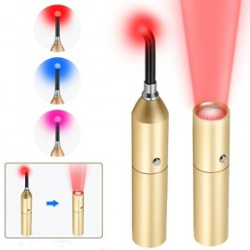 Appareil de thérapie par lumière rouge, pointe amovible, 5 longueurs donde 460 nm 630 nm 660 nm 850 nm 940 nm , minuterie d