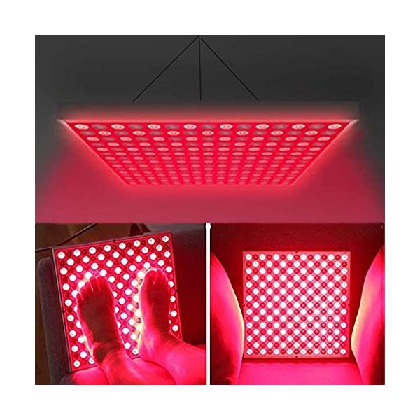 Zyxdk Lumière Rouge Appareil de Thérapie, 660&850nm Proche Infrarouge LED Panneau de Luminothérapie, Grade Clinique Utilisati