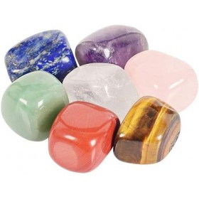 Healifty Pièrres Chakras Irrégulière Lithothérapie pour les Femmes 1Set Motif Aléatoire 