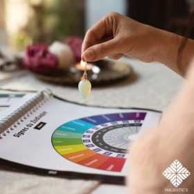 Pendule Divinatoire de Radiesthésie en Opale - Pendule en Pierre de Lune – 14 GR [𝐆𝐀𝐑𝐀𝐍𝐓𝐈𝐄 𝐀 𝐕𝐈𝐄]