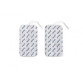 2 électrodes extra larges 12x7 cm axion | Electrostimulateur TENS EMS | Spécial grands muscles | Patchs adhésifs réutilisable