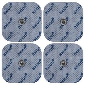 Lot de 4 électrodes carrées axion | Compatible avec les appareils Beurer et Sanitas | Patchs autocollants de 4,5x4,5 cm à uti