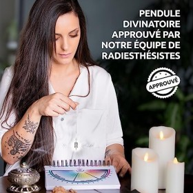 Pack 3 Pendule Divinatoire ÉGYPTIENS de Radiesthésie Goutte Argenté | Pendule de Radiesthésie Émetteurs Récepteurs Géobiolog