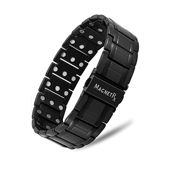 MagnetRX® Bracelet Magnétique Pour Homme - 57 Aimants Puissants 199000 GAUSS Bijou Aimanté Acier Inoxydable Ultra-Résistant