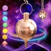 Pendule Divinatoire de Radiesthesie en Laiton Cuivré - Pendule Goutte dEau en Metal 27 GR – Pendule Universel Sourcier Géo