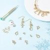 SUPERFINDINGS 3D Nail Charms and Strass Letters Nail Studs with Nail Piercing Tool 26 AZ Alphabet Nail Art Pendentifs 12 Cons