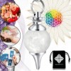 Pendule Divinatoire de Radiesthésie en Cristal De Roche – Pendule Sephoroton en Pierre de Quartz Blanc – 14 GR [𝐆𝐀𝐑𝐀𝐍𝐓𝐈𝐄 𝐀 𝐕𝐈