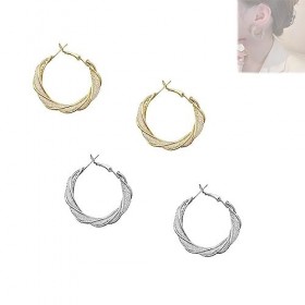 Boucles doreilles créoles pour activité lymphatique, drainage lymphatique amincissant, boucles doreilles de thérapie magnét