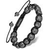 MagnetRX® Bracelet Magnétique En Hématite Perlé Unisexe - Bijou Aimanté En Pierres Naturelles Hematite 6mm Méditation - Longu