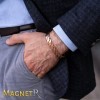 MagnetRX® Bracelet Magnétique En Cuivre Pur Pour Homme - 6 Aimants Puissant 3500 GAUSS Par Aimant Bijoux Aimanté En Cuivre 