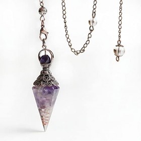 Radiesthésie Collier Pendule Pendule Chakra Divinatoire Pendule Divinatoire de Radiesthésie Pendule Chakra Pendule Divinatoir