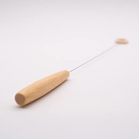 Baguette de sourcier Tensor avec poignée en bois et anneau de 43 cm incluant un rouleau de transport