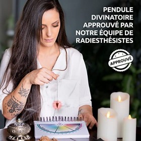 Pendule Divinatoire de Radiesthésie en JASPE ROUGE Red Jasper - Pierre Porteuse de Sécurité et de Confiance [𝐒𝐀𝐓𝐈𝐒𝐅𝐀𝐈𝐓 𝐎𝐔 𝐑