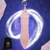 Pendule Égyptien de Radiesthésie THOT en QUARTZ ROSE VÉRITABLE | Pendule Divinatoire Magnétiseur en Quartz Rose Idéale pour l