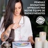 Pendule Égyptien de Radiesthésie THOT en QUARTZ ROSE VÉRITABLE | Pendule Divinatoire Magnétiseur en Quartz Rose Idéale pour l