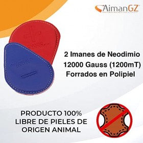 Aimangz Lot de 2 aimants biomagnétiques en néodyme pour magnétothérapie 2500&nbsp;G