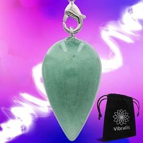 Pendule Divinatoire de Radiesthésie en AVENTURINE | Pierre de la Confiance en Soi & de lApaisement [𝐒𝐀𝐓𝐈𝐒𝐅𝐀𝐈𝐓 𝐎𝐔 𝐑𝐄𝐌𝐁𝐎𝐔𝐑𝐒É]
