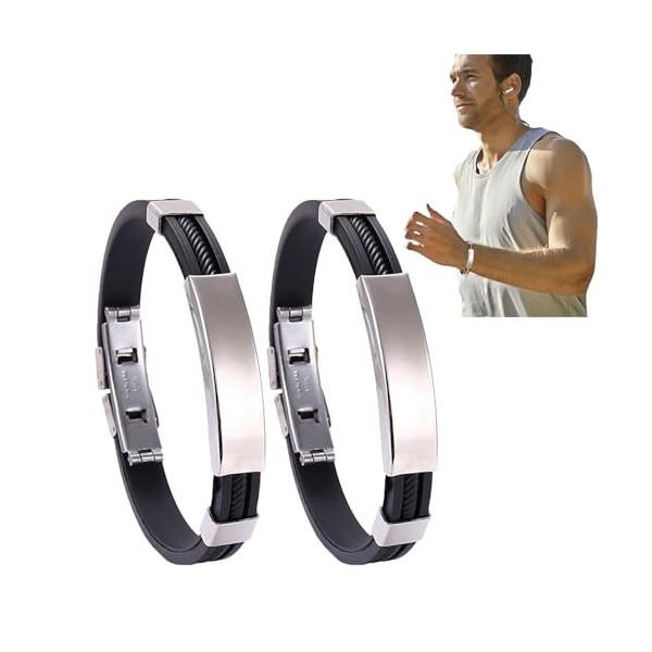 Oveallgo Apus Ion Therapeutic Lympunclog Titanium Bracelet Pro, Bracelet thérapeutique en Titane Lympunclog Oveallgo Apus ION